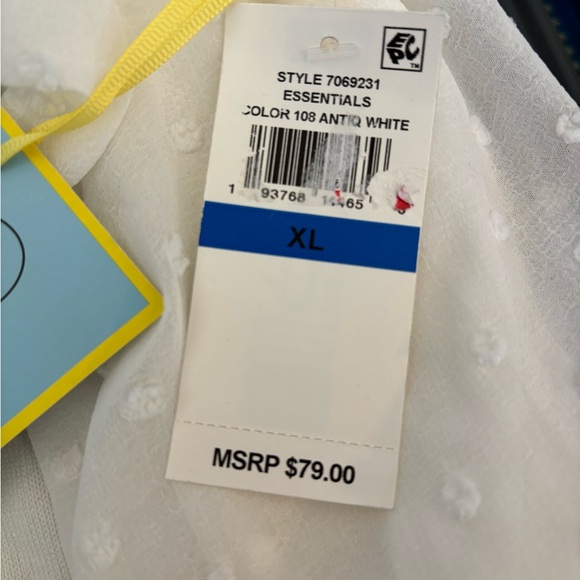 -White CeCe Sweater/Top Size XL NWT - Picture 7 of 8